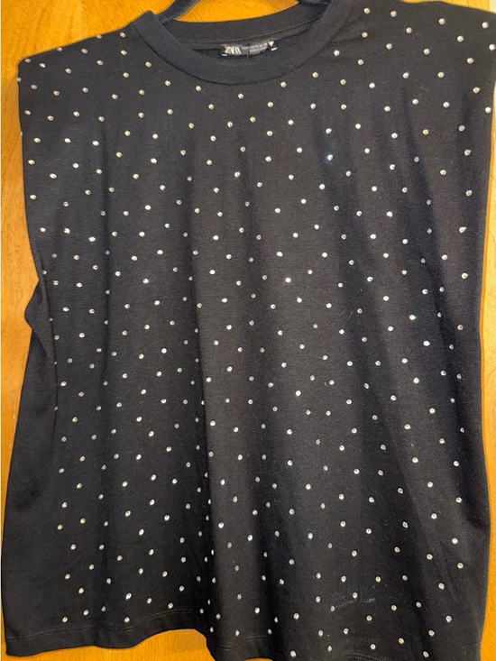 Zara Dresses & Skirts - Zara Black Knit Skirt with Silver Stud Accents